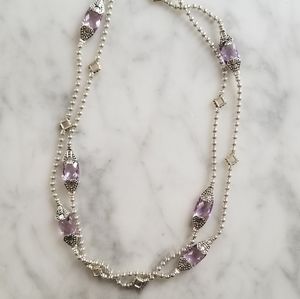 Lagos Amethyst Caviar Necklace
